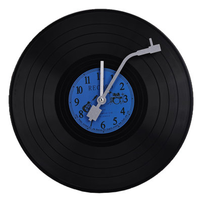 Horloge murale musicale à disque vinyle