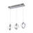 Lepper 3- Light Chrome LED Pendant