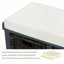 Banc de rangement rustique avec 3 paniers en rotin classiques amovibles, banc d'entrée avec coussin amovible-45757784