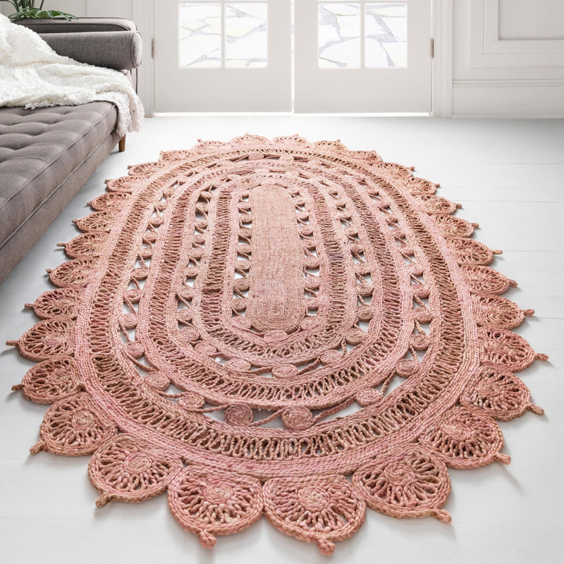 Jens Oriental Indoor Rug, Oval 7'10" x 10'