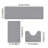 3-Pack Memory Foam Bath Mat Set - Super Absorbent Non-Slip Bathroom Rug Set