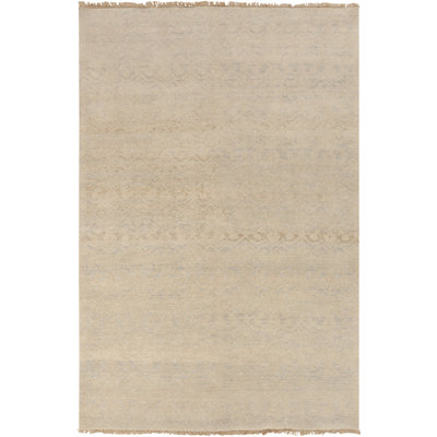 Tapis ivoire en laine fait à la main Syrine