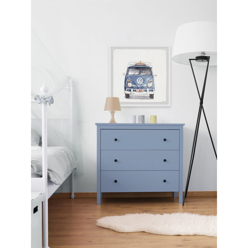 «Mariah Retro Surf Van», reproduction encadrée, H 18 po x l 18 po x 1,5 po