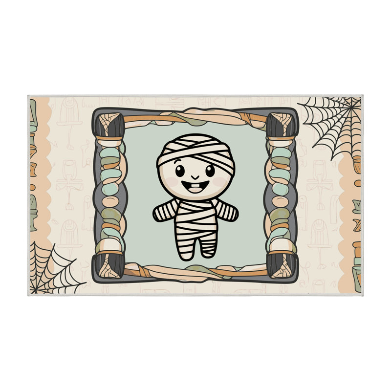 Tapis de vacances d'Halloween The Holiday Aisle®, Rectangulaire 8 pi x 12 pi