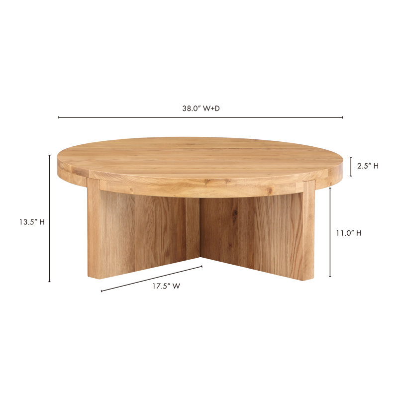 Solid Wood Coffee Table, Natural