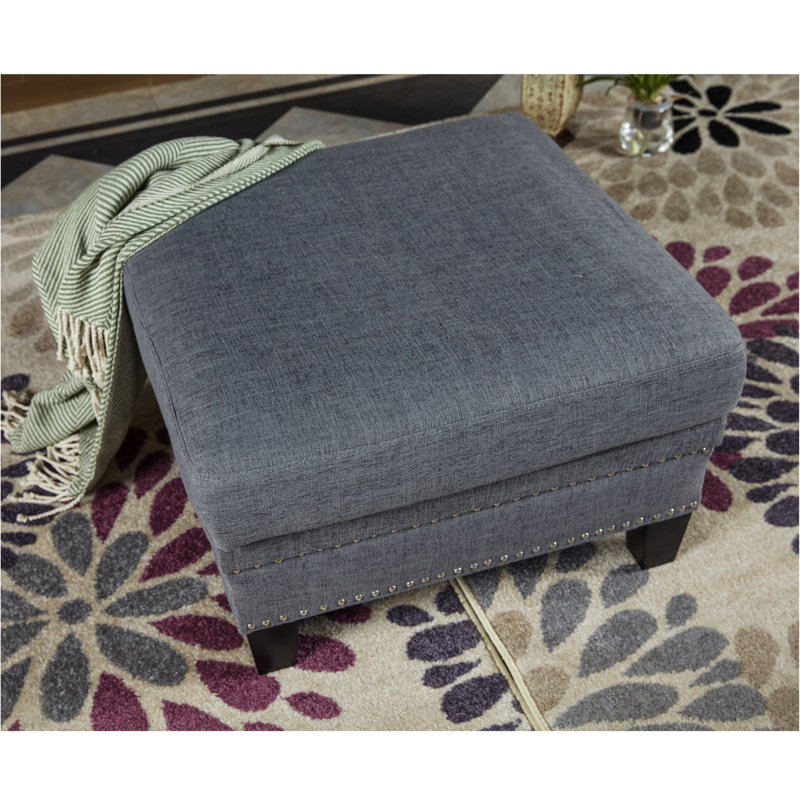 Repose-pieds standard carré Linke, Gris foncé