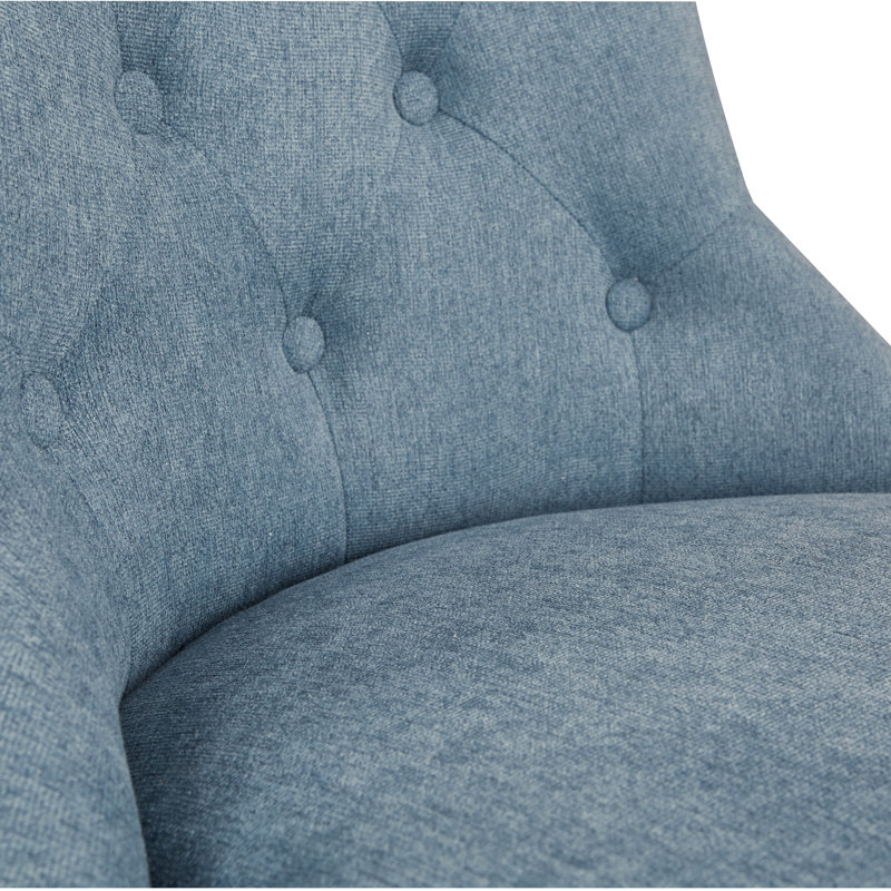 Hannah Polyester Blend Task Chair, Sky
