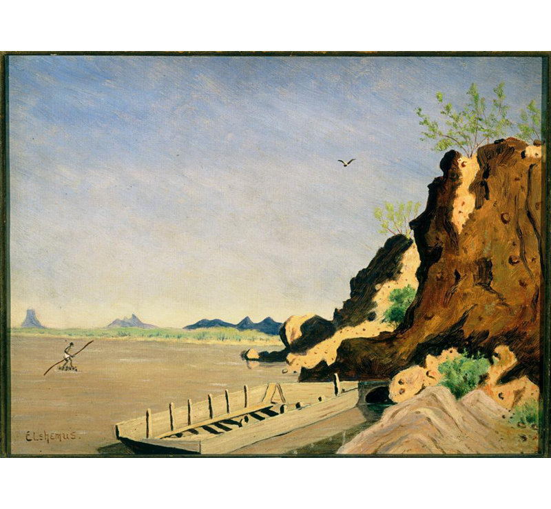 "Yuma, Arizona" par Louis Michel Eilshemius - Art sur toile tendue avec châssis, H 18 po x l 14 po