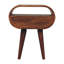 Table de chevet circulaire California avec fente ouverte-108808789
