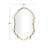 Tollett Aluminum Metal Handmade Quatrefoil Shaped Gold Wall Mirror