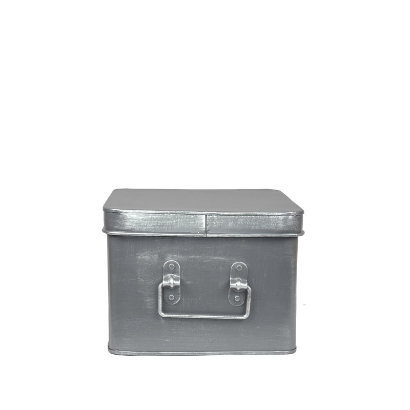 Borough Wharf Box, Antique Grey, 16cm H x 27cm W x 21cm D
