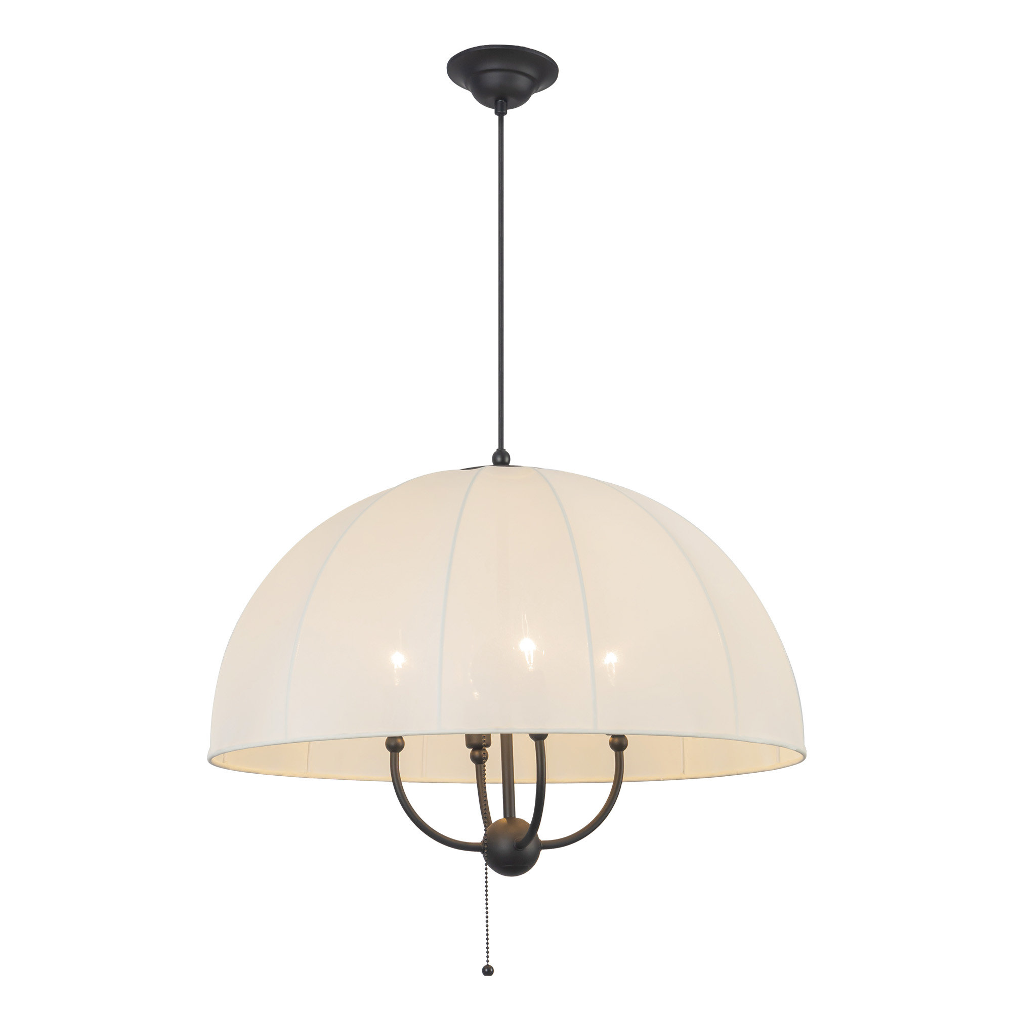 Tuscany Pendant, 91" H x 24.13" W x 24.13" D, Black