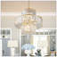 Luxe - lustre en cristal de luxe, - luminaire suspendu à cadre léger, éclairage de plafond élégant pour le salon, la salle à manger, la chambre à coucher (sans ampoules)