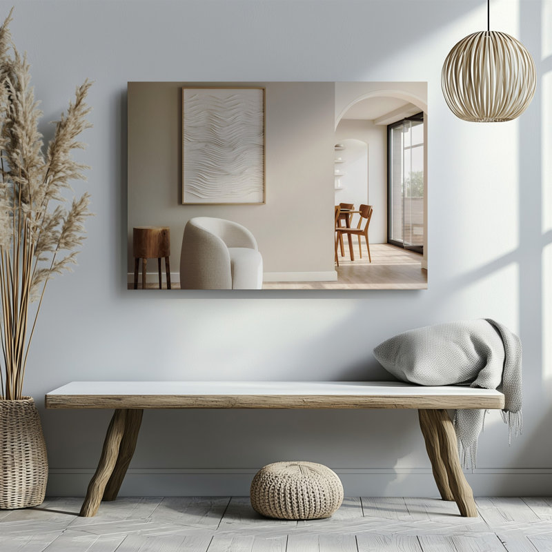 Toile, intérieur moderne et serein, art mural texturé avec un design minimaliste mettant en valeur des lignes ondulées superposées sur toile