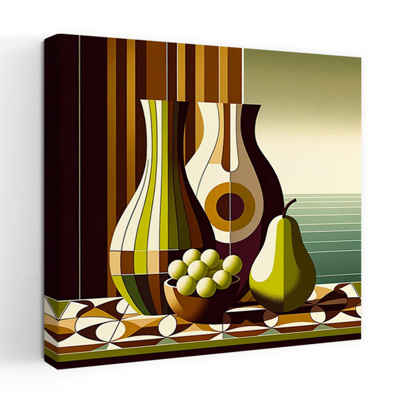 Art contemporain, art moderne de fruits, H 18 po x l 18 po