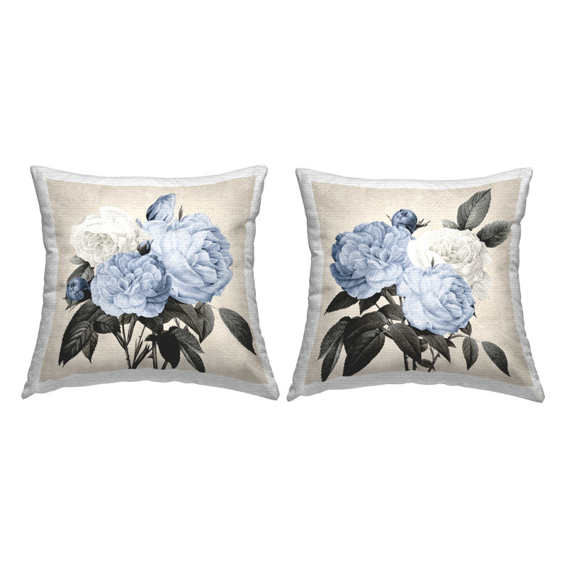 Floral Outdoor Throw Pillow