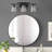 3-lamp matte black adjustable glass mirror front light