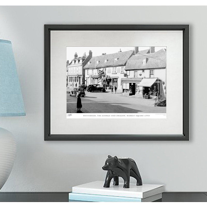 Westerham, the George and Dragon, Market Square C1955 1 Piece Single Picture Frame Wall Art, 45cm H x 60cm W x 2.3cm D