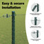 Vidaxl Fence With Posts PVC-Coated Steel-116797840-116797843