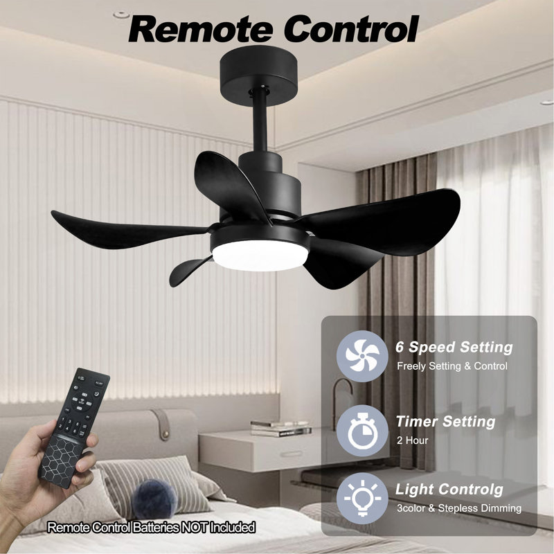28' Ceiling Fans With Lights And Remote/APP Control