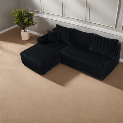 Canapés modulaires à compression, canapé moderne en tissu moelleux de 96 pouces pour la maison