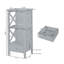 Armoire de salle de bain autoportante l 15,75 po x H 36,5 po x P 12,5 po Yarissa-68202687