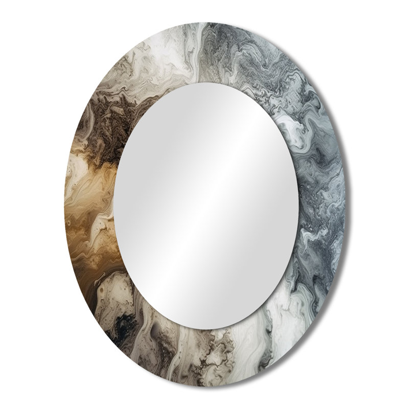 Manzer - Abstract Metal Mirror, 43" x 33"