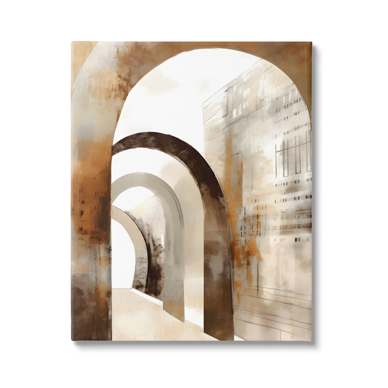 «Rustic Arch Architecture», art mural sur toile par Petals Prints Design, H 40 po x l 30 po x P 1,5 po