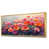 Toile avec cadre flottant or