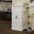 Freestanding LED Kitchen Pantry Cabinet With 2 Doors, Racks, And Adjustable Shelves For Ample Storage And Elegant Design