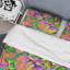 Multicolore feuilles tropicales - ensemble de housse de couette floral - microfibre de polyester-866877890