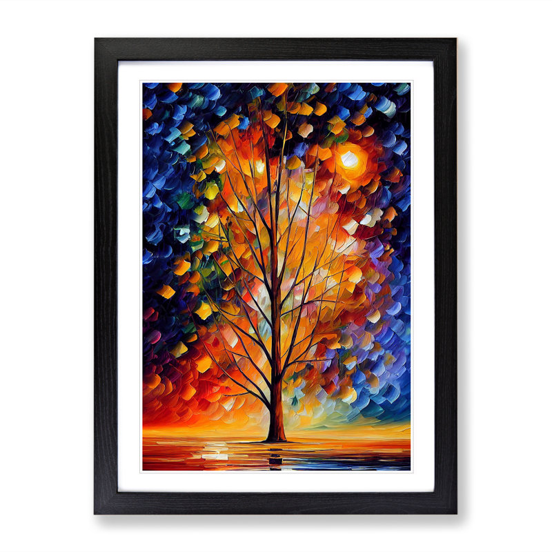Portrait Of A Tree No.7 - Wall Art, Black Framed, White, 46cm H x 34cm W