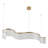 1-White gold acrylic dimmable LED pendant light