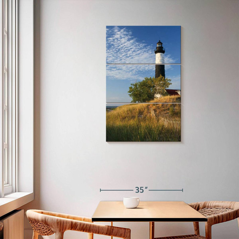 Phare Lilie Big Sable Point II, H 57 po x l 36 po