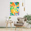 Art contemporain abstrait abstrait coloré-477540671