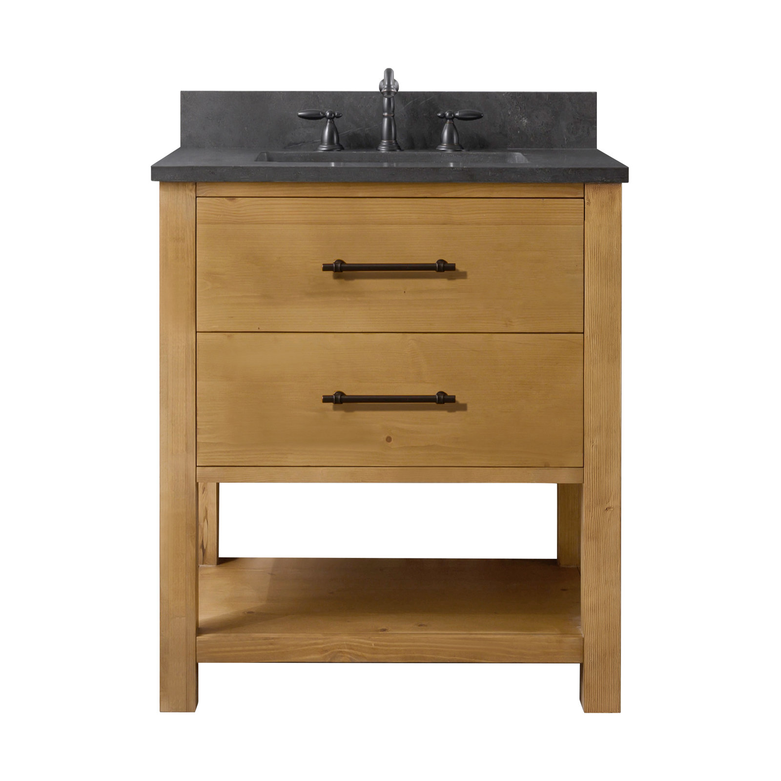 Keri 30" Single Bathroom Vanity Set, Tan/Antique Black