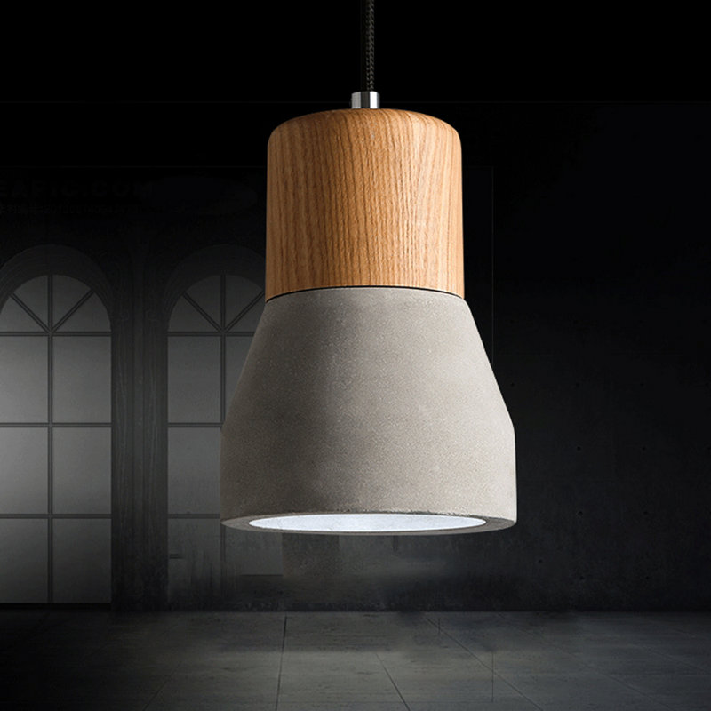 Gastonne 1 Head Cement Hanging Light Fixture