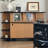 59.1 " W Rubberwood Solid Wood Sideboard
