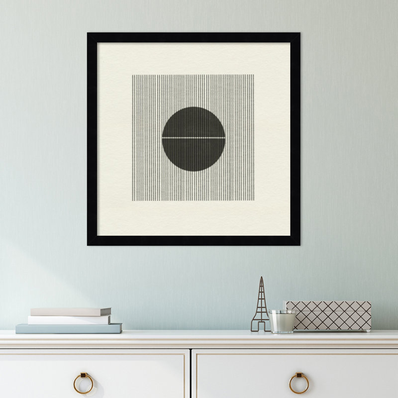 Paper Object No 5 by The Miuus Studio, 17" H x 17" W x 1" D, Black