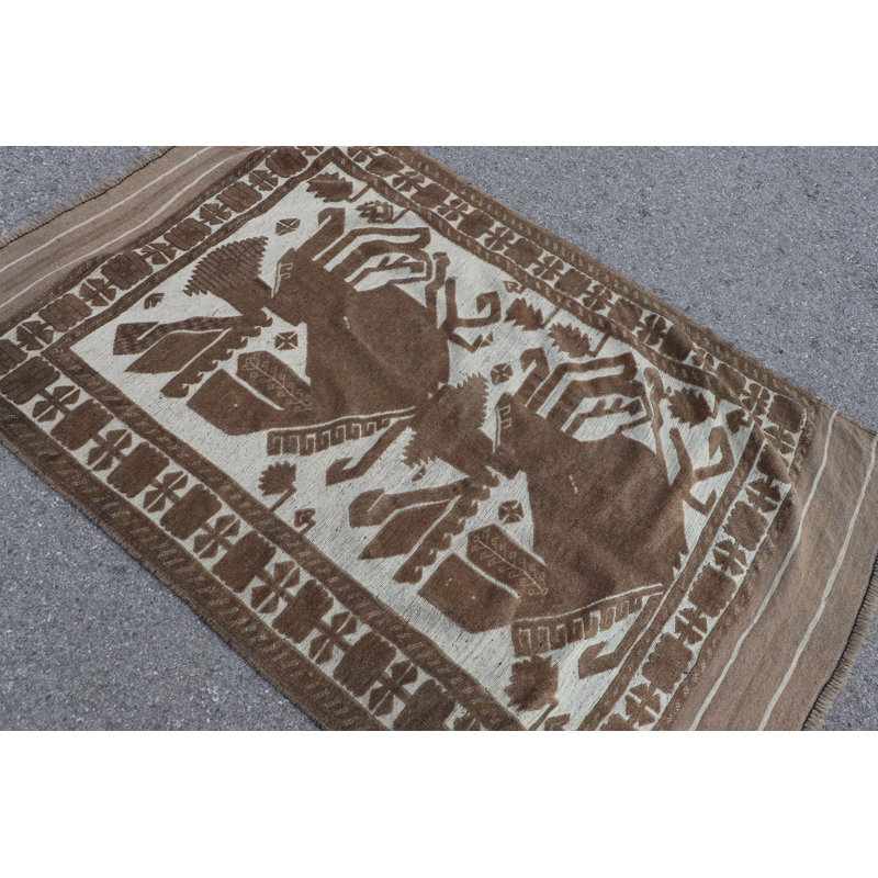 Tapis turc brun Anatolian