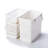 Like-it Plastic Storage Basket White Small Tote Basket with Lid for Closet and Pantry-1379366413-1379366401
