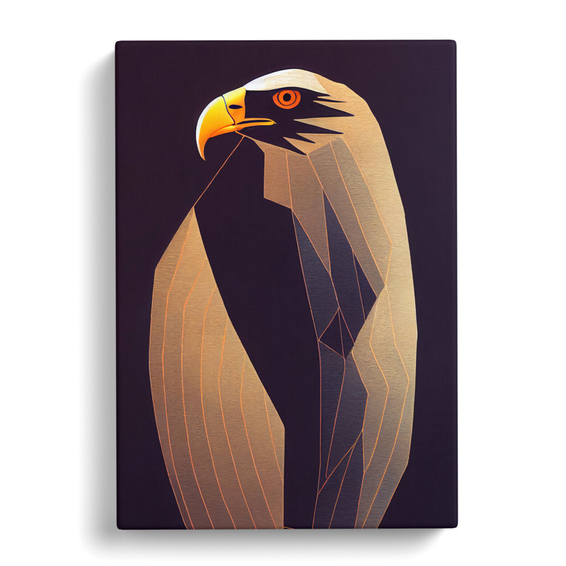 Wimberley Eagle Minimalism - Wrapped Canvas, 50cm H x 35cm W x 3cm D
