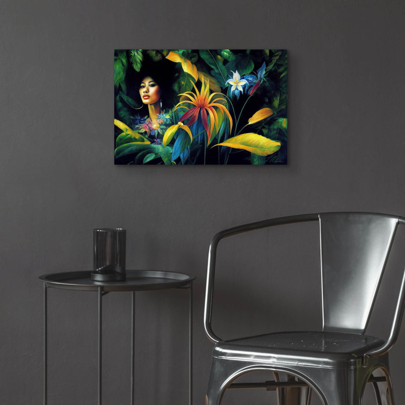 «In The Jungle Original» par Tanya Mavric, H 16 po x l 24 po x P 0,2 po