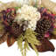 Fall Candleholder Centerpiece with Hydrangeas, Astilbe, and Pinecones-1118990772