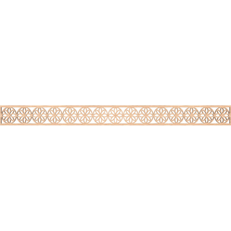 Moulure Blume, Chêne rouge, H 4 po x l 46,375 po x P 0,25 po