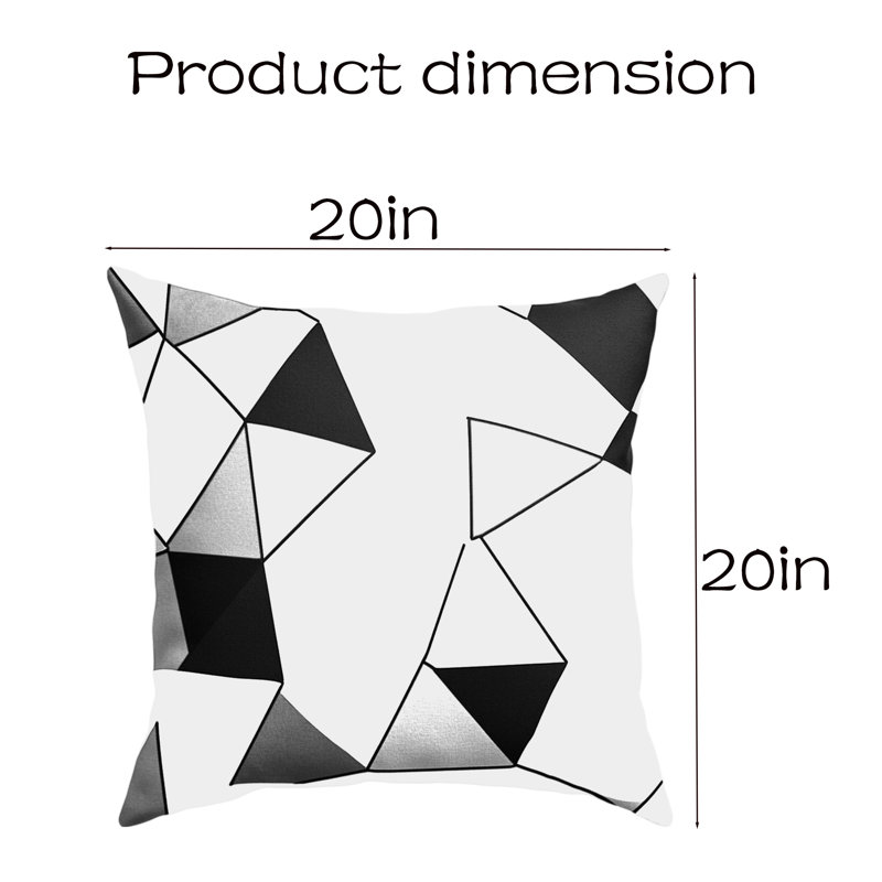 Coussin de salon contrastant à coussin triangulaire Contrast