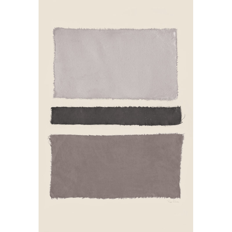 «Painted Weaving IV Neutral» par Piper Rhue - Peinture, H 18 po x l 12 po, Wrapped Canvas
