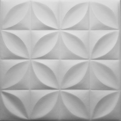 Styrofoam Glue-Up Ceiling Tiles, Pack of 48 (130 sq.ft.)