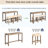 4-Piece Bar Table Set With Power Outlet, Dining Bar Table And Chairs Set,Bar Table Set With 3 Padded Stools For Living Room, Dining Room, Game Room