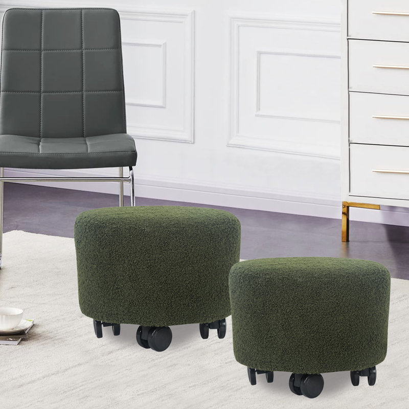 Repose-pieds Jesalee, 100 % polyester vert